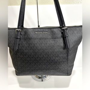 Michael Kors Logo Medium Tote Bag Black